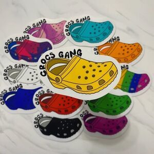 PACK of 3 RANDOM Vinyl Croc Glossy Stickers | Crocs Stickers |
